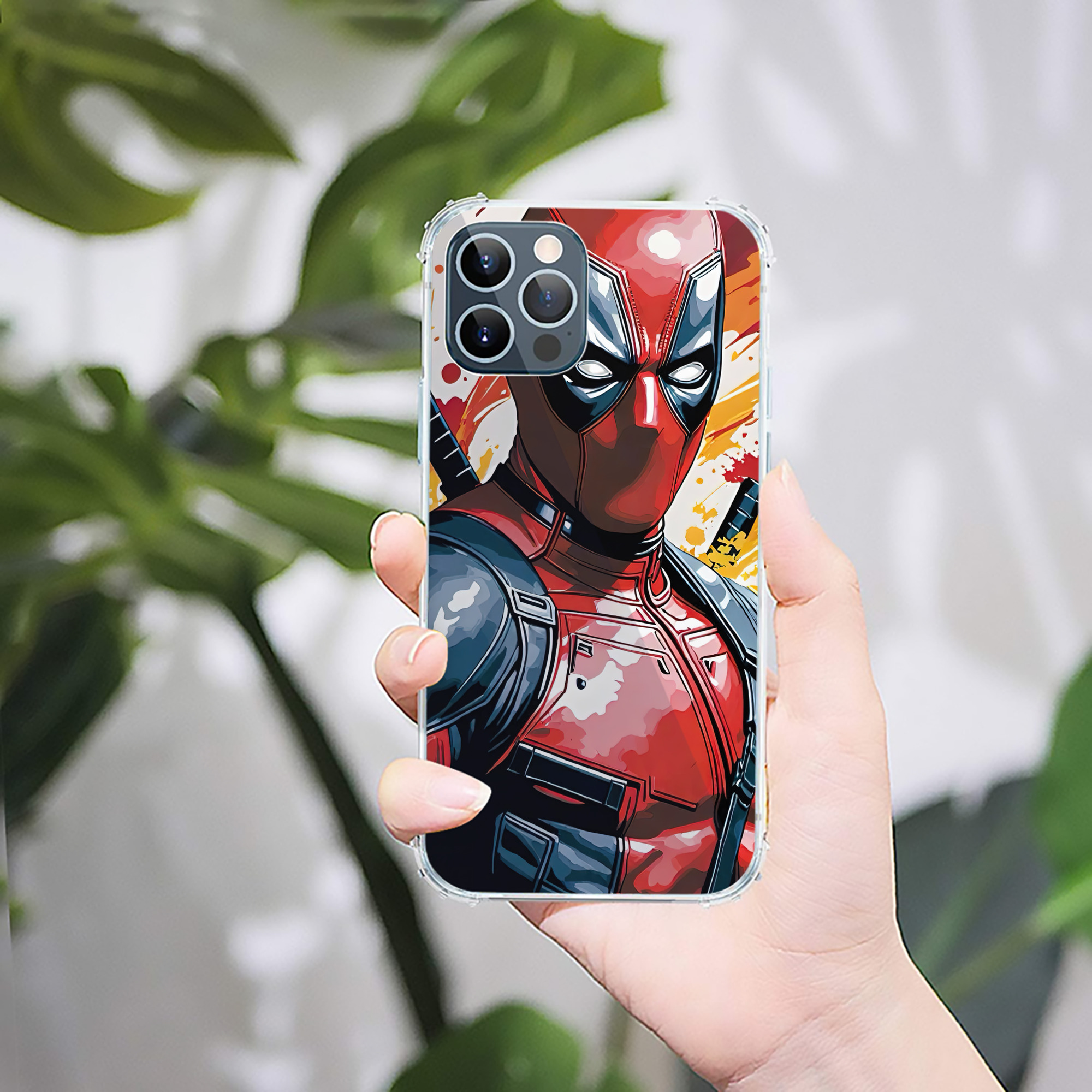 （画像用） Deadpool デッドプール 【iPhone 12シリーズ対応】透明スマホケース（クリアソフトケース）